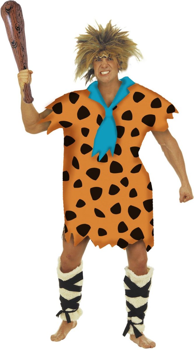 The Flintstones Kostuum | Flintstones Man Stenen Tijdperk Kostuum | Large | Carnaval kostuum | Verkleedkleding